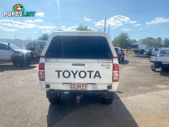 2012 Toyota Hilux SR 4x4 Dual Cab Ute Manual, White, Turbo Diesel