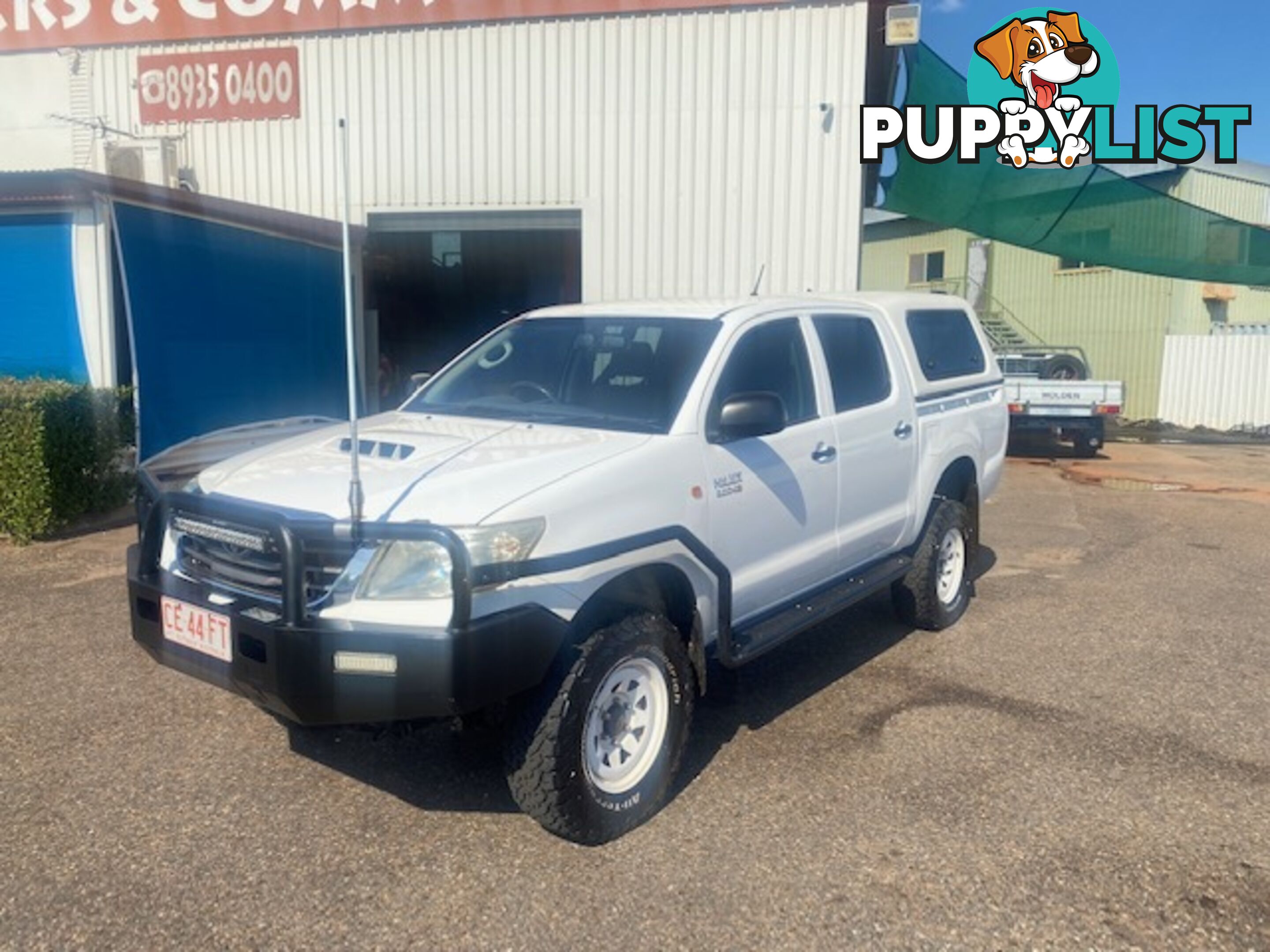 2012 Toyota Hilux SR 4x4 Dual Cab Ute Manual, White, Turbo Diesel