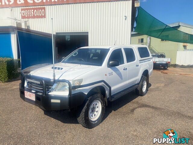 2012 Toyota Hilux SR 4x4 Dual Cab Ute Manual, White, Turbo Diesel