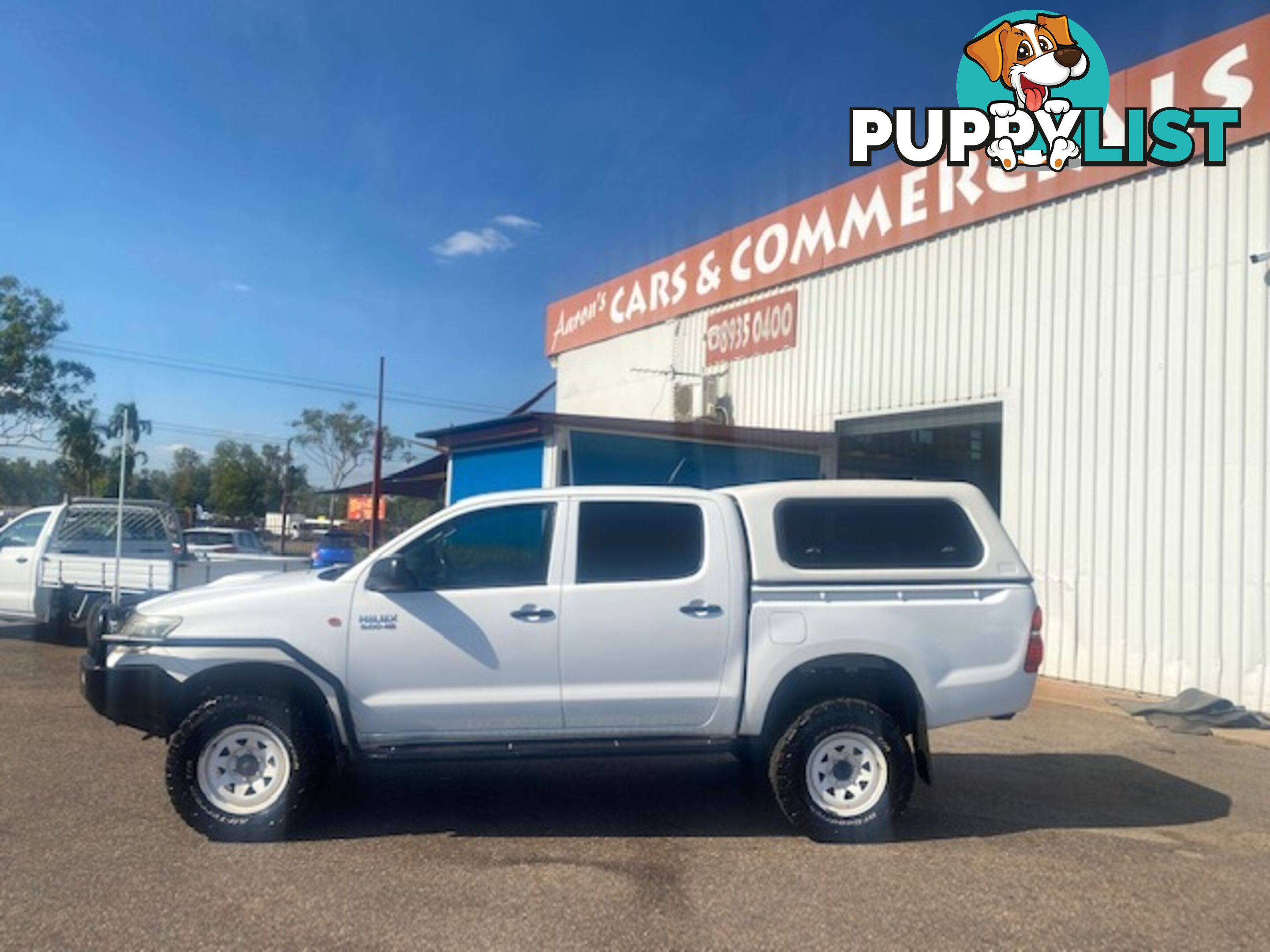 2012 Toyota Hilux SR 4x4 Dual Cab Ute Manual, White, Turbo Diesel