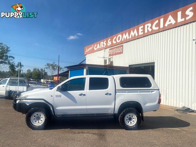 2012 Toyota Hilux SR 4x4 Dual Cab Ute Manual, White, Turbo Diesel