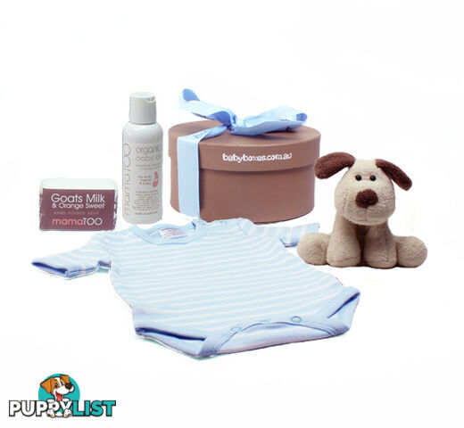 Blue Stripe Classic Babybox Gift