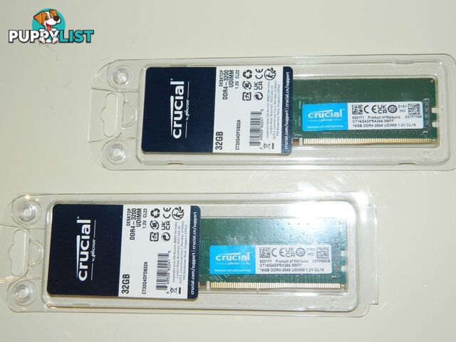 As New working 16GB RAM Crucial DDR4-2666 1.2V