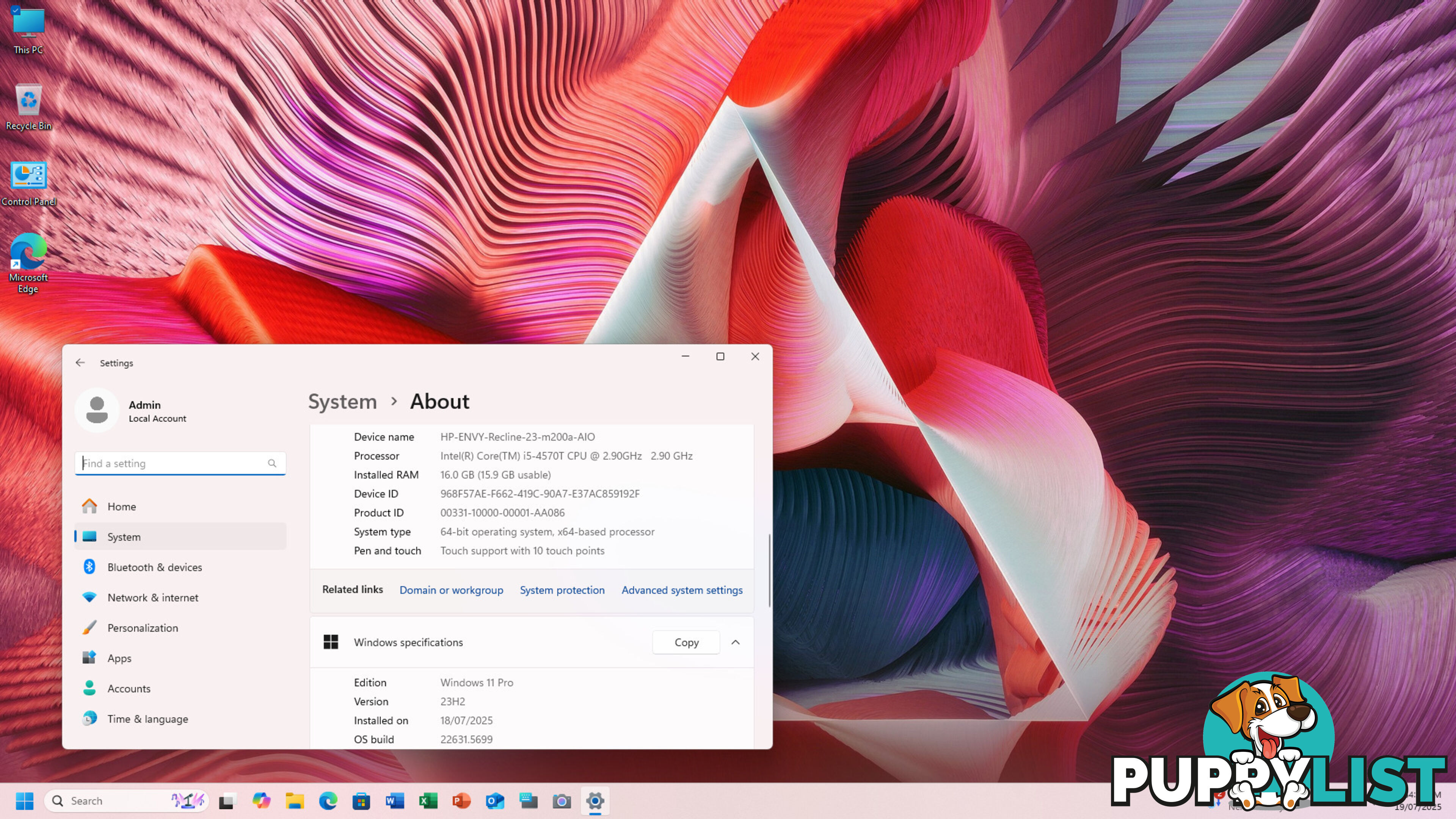 HP ENVY Recline TouchSmart Beats SE AIO-Core i5-4th Gen/16GB RAM/500GB SSD/23" TOUCH SCREEN