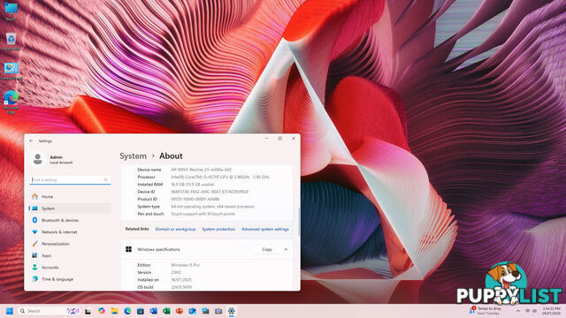 HP ENVY Recline TouchSmart Beats SE AIO-Core i5-4th Gen/16GB RAM/500GB SSD/23" TOUCH SCREEN