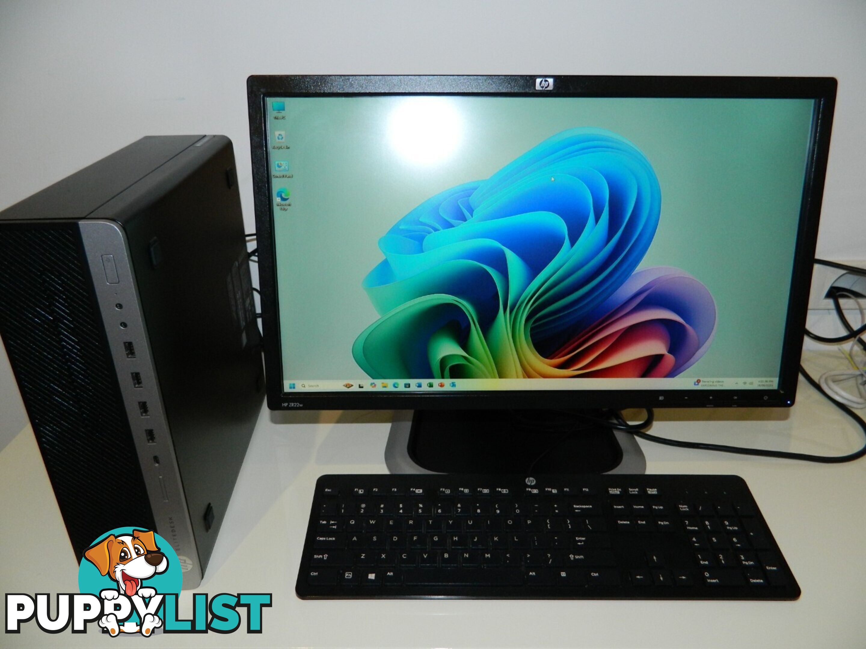 HP EliteDesk 800 G5 SFF - Core i7-9th Gen/16GB RAM/256GB SSD/HP 22 inch