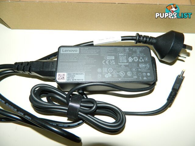 Lenovo 65W USB-C Charger NEW in box w/power cable (Good for HP, Dell)