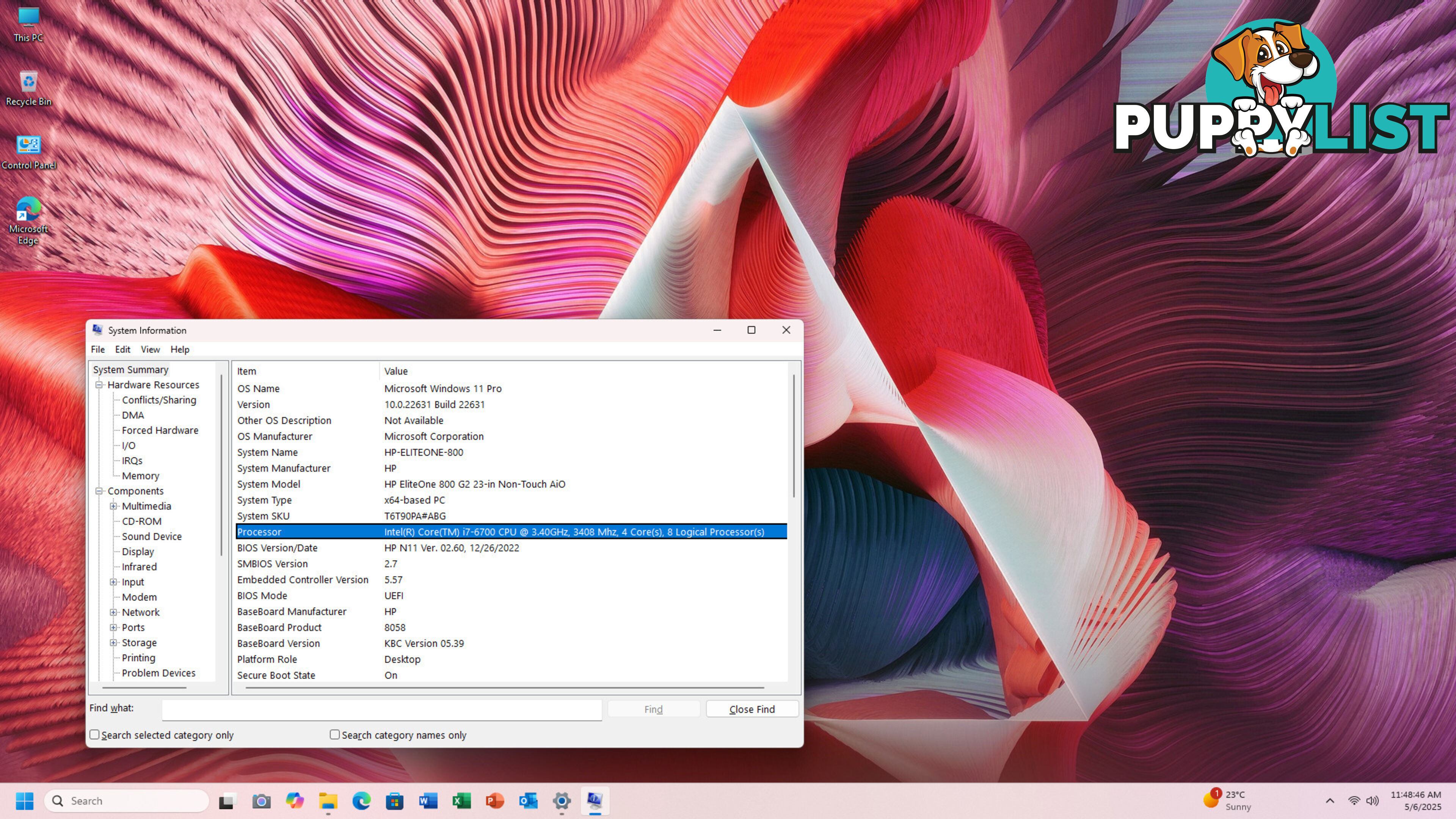 HP EliteOne 800 G2 AiO-Core i7-6th Gen/8GB RAM/256GB SSD/23.8"