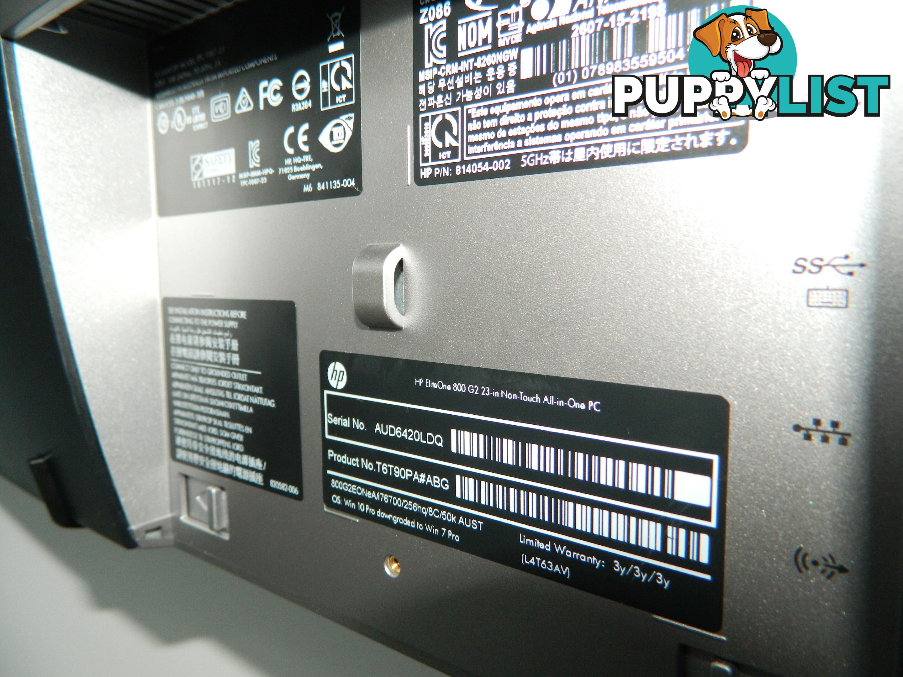 HP EliteOne 800 G2 AiO-Core i7-6th Gen/8GB RAM/256GB SSD/23.8"
