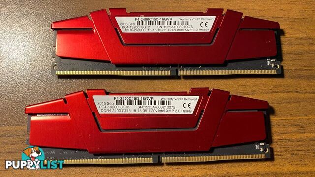 G.SKILL Ripjaws V DDR4-2400 UDIMM RAM 16GB(2x8GB) GAMING RAM