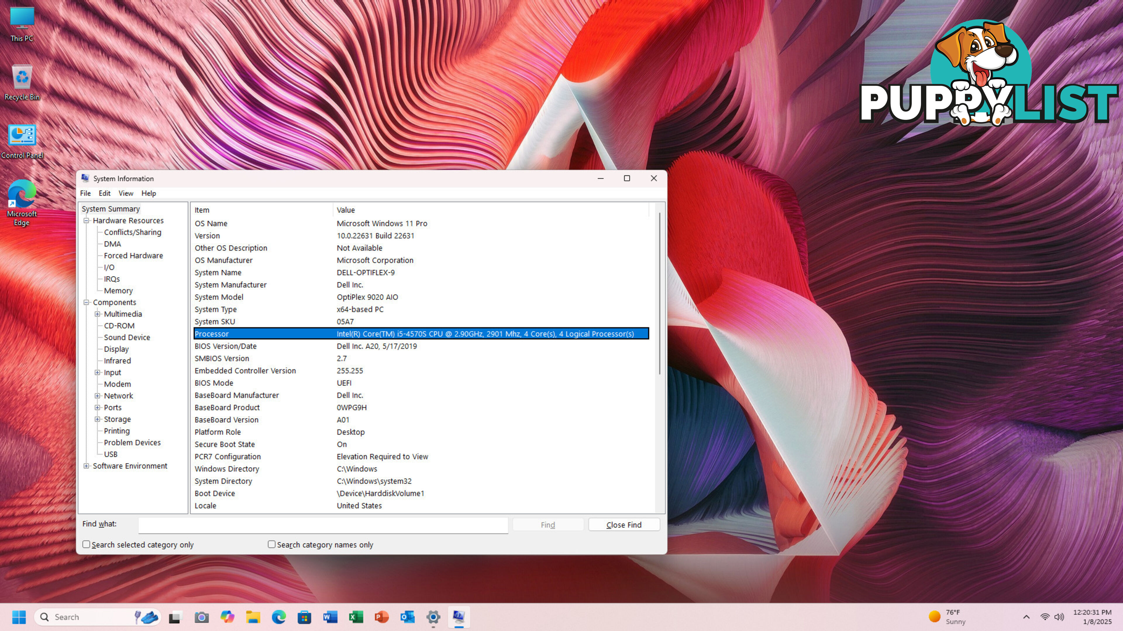 Dell OptiFlex 9020 AIO -Core i5-4th Gen/8GB RAM/480GB SSD/23inch