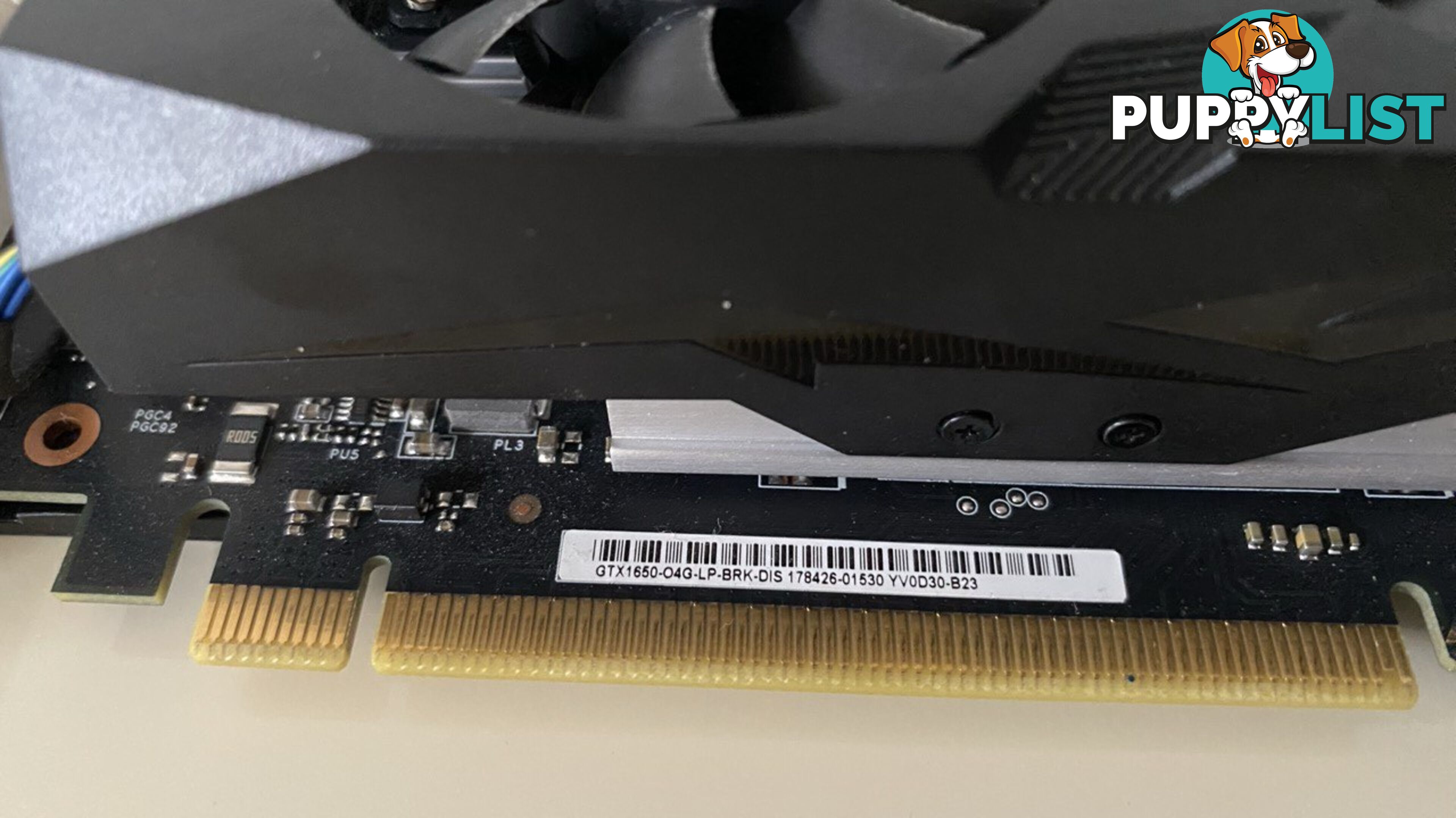 ASUS NVIDIA Geforce GTX 1650 LP (Low Profile) 4GB GDDR5 SDRAM