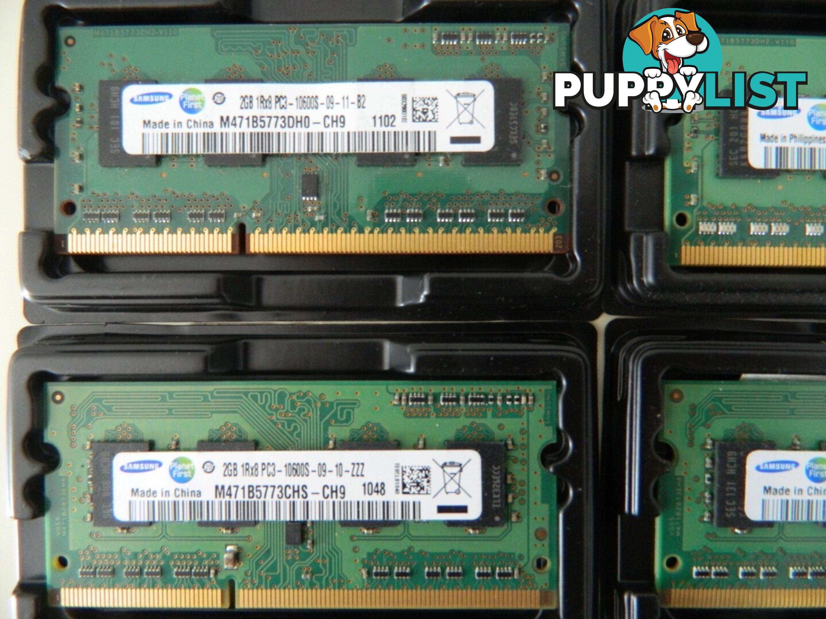 2GB Notebook RAM PC3-8500S/ PC3-10600S