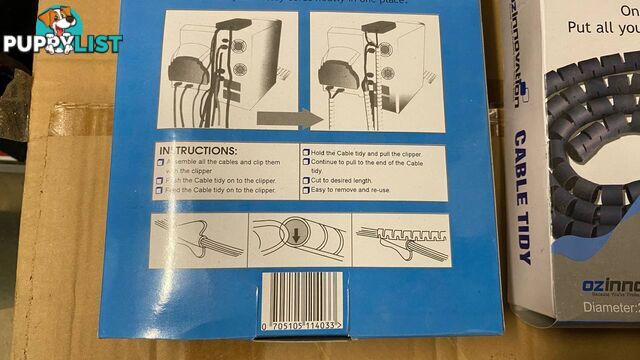 Cable Tidy (OZinnovation) Diameter 25-28mm, Length 1.5m.