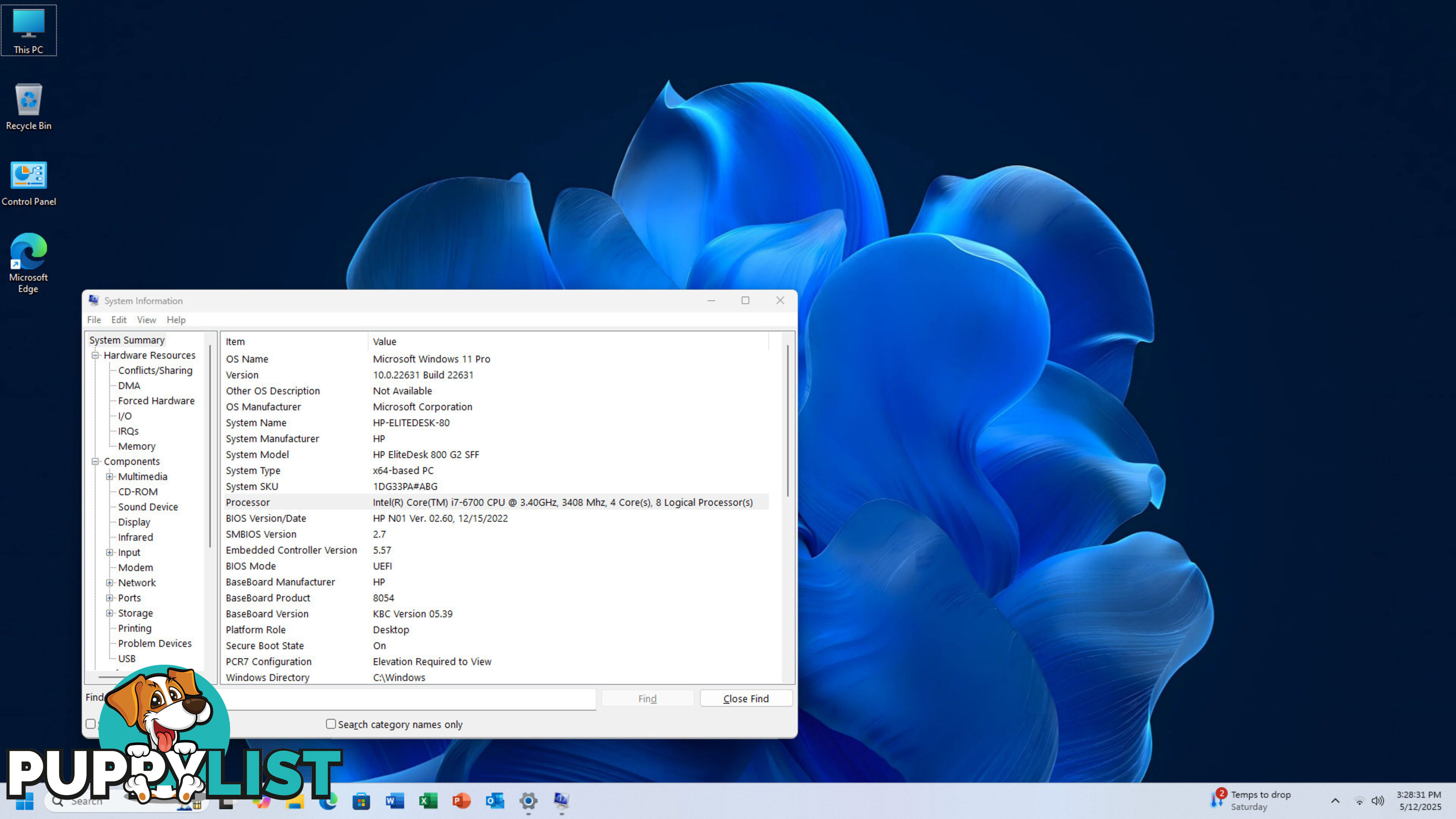 HP EliteDesk 800 G2 SFF - Intel i7-6700/16GB RAM/2TB SSD/25" FHD