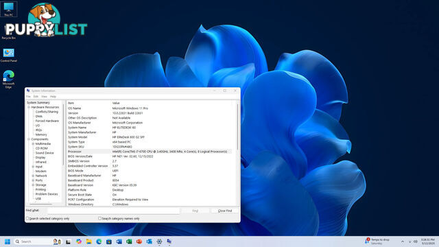 HP EliteDesk 800 G2 SFF - Intel i7-6700/16GB RAM/2TB SSD/25" FHD