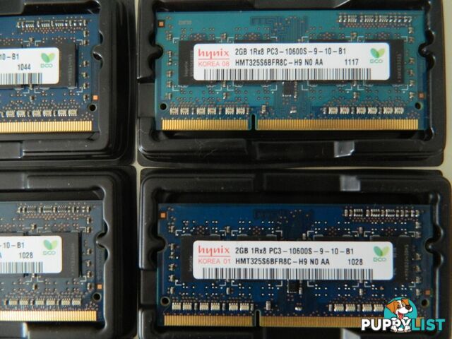 2GB Notebook RAM PC3-8500S/ PC3-10600S