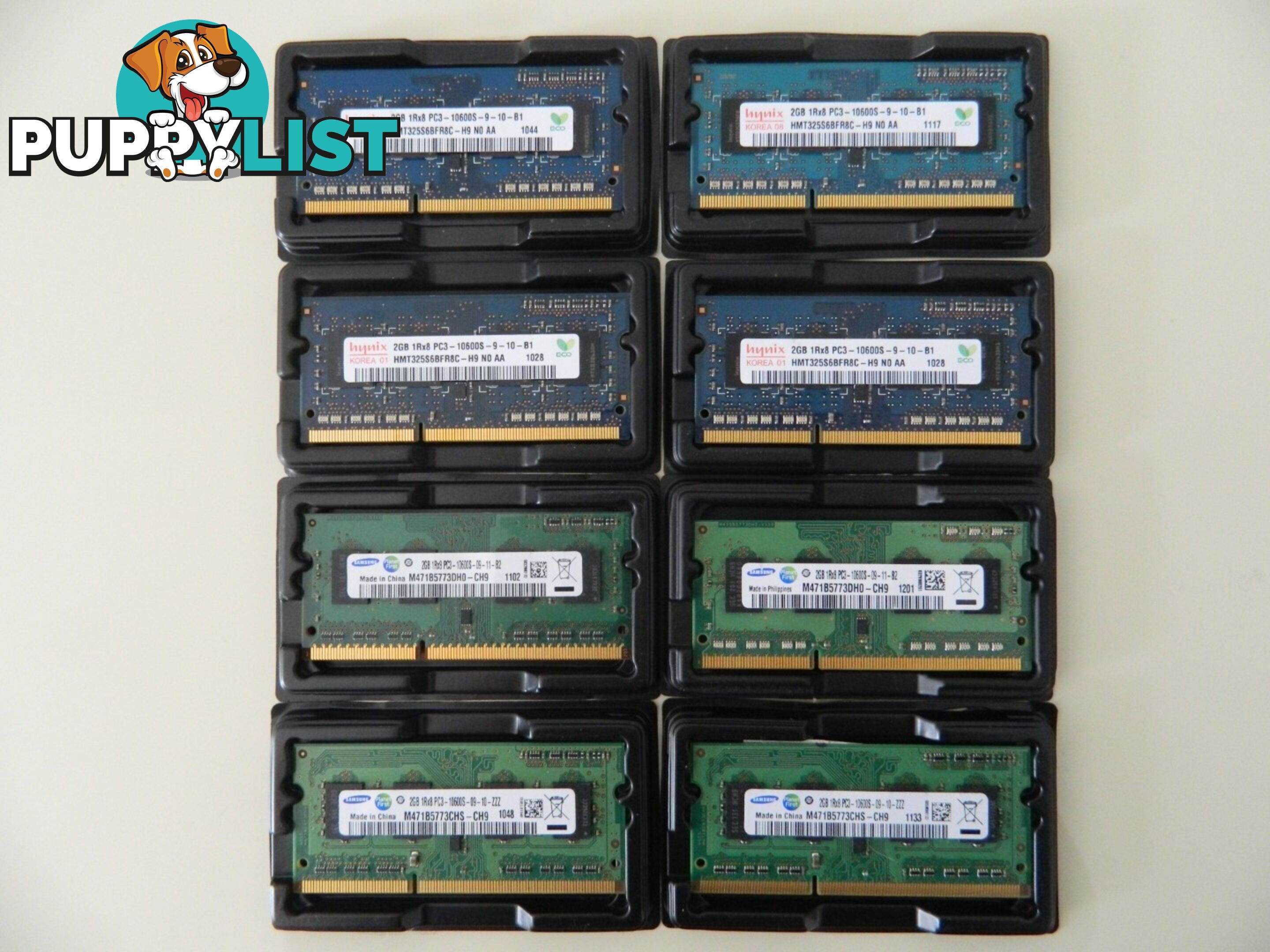 2GB Notebook RAM PC3-8500S/ PC3-10600S