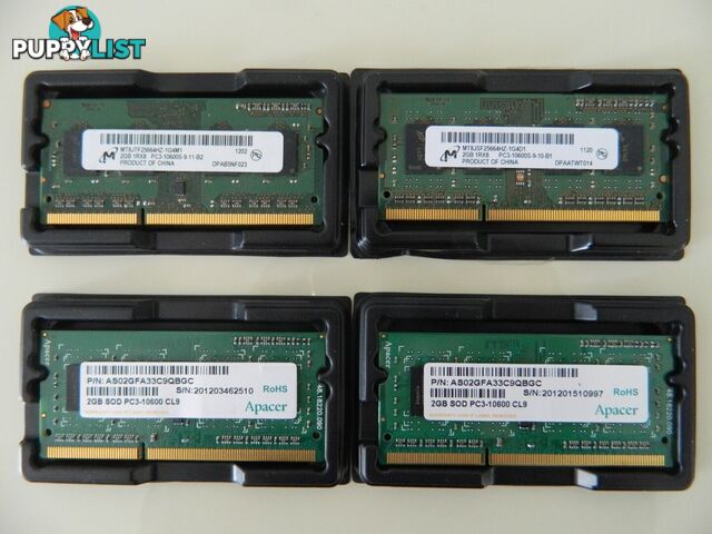 2GB Notebook RAM PC3-8500S/ PC3-10600S