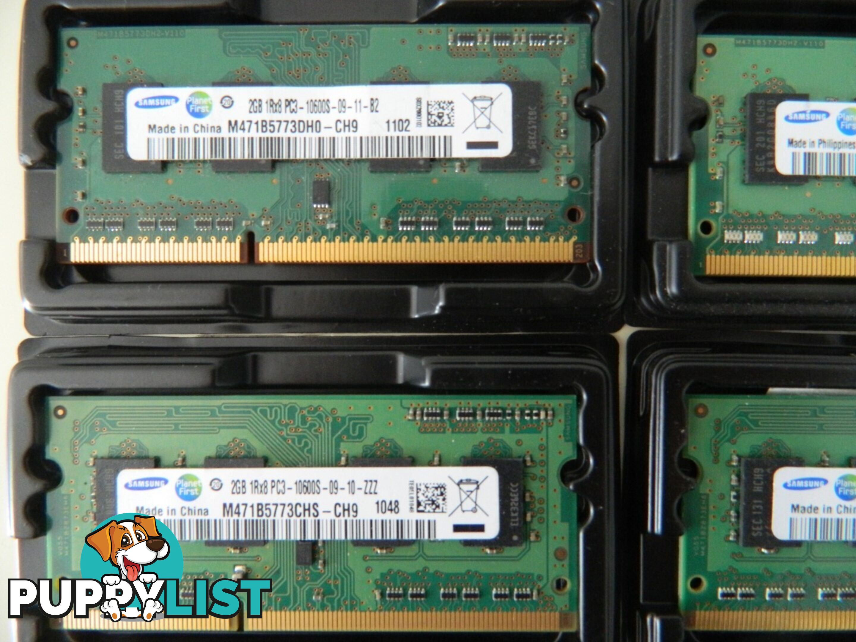 2GB Notebook RAM PC3-8500S/ PC3-10600S