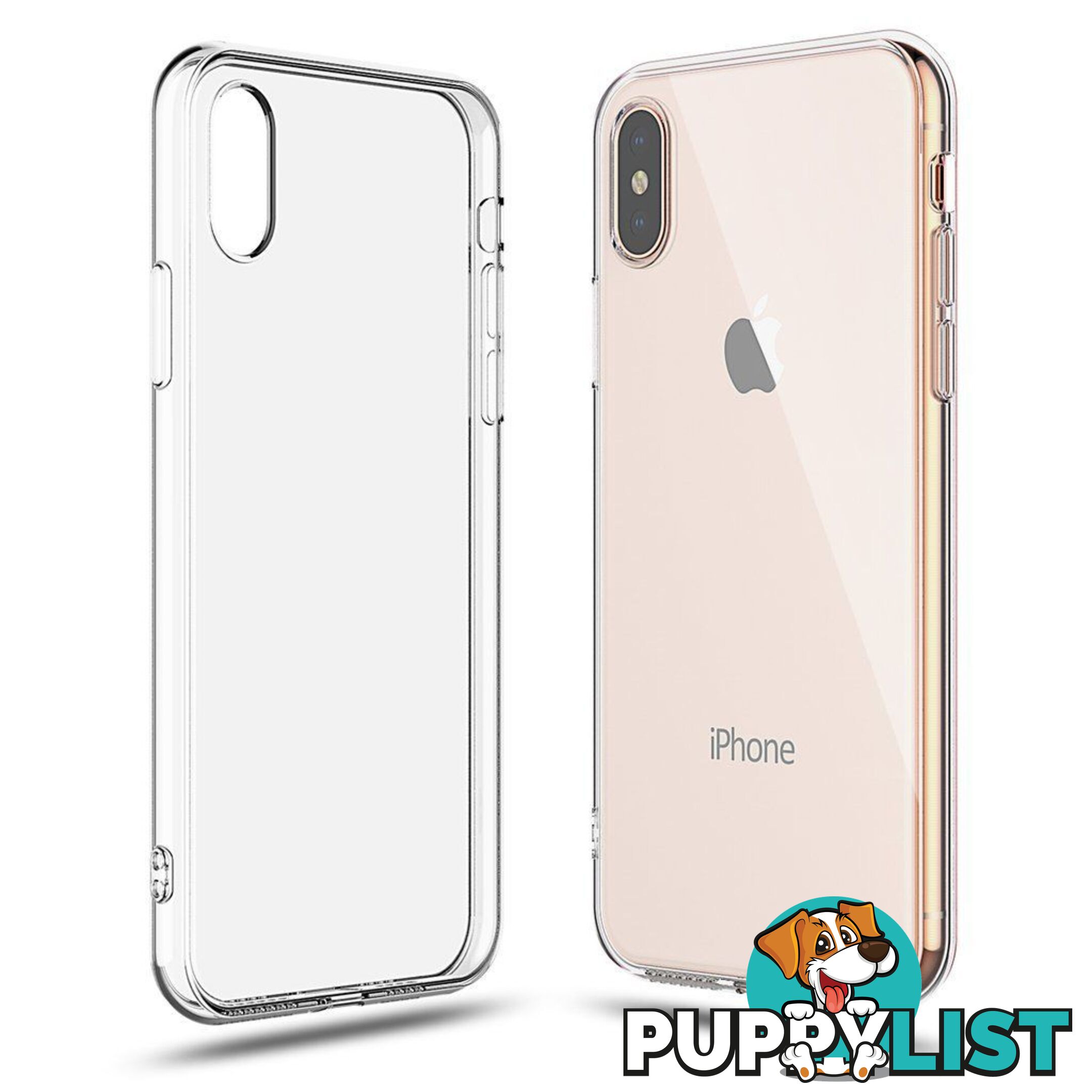 Soft Silicone Rubber Case - Clear for iPhone X/Xs - OZ