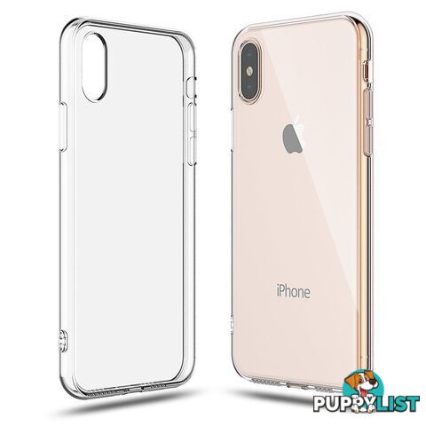 Soft Silicone Rubber Case - Clear for iPhone X/Xs - OZ