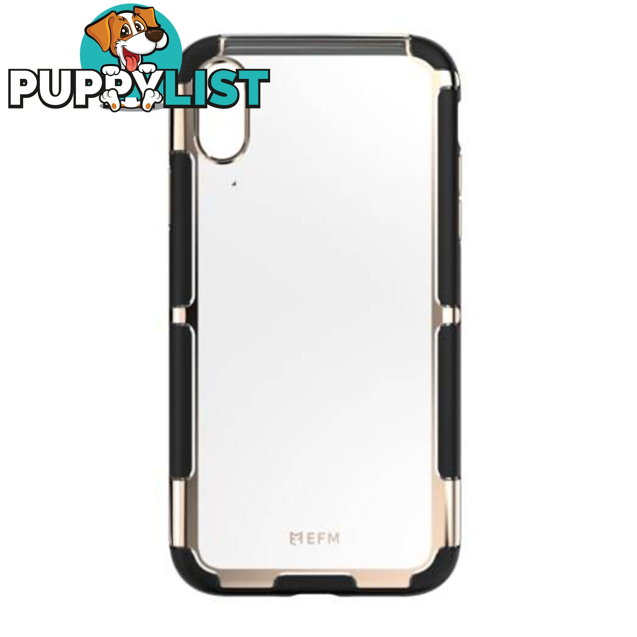 EFM Cayman D3O Case Armour For iPhone Xs Max - Gold Trim - EFM - 9319655065458