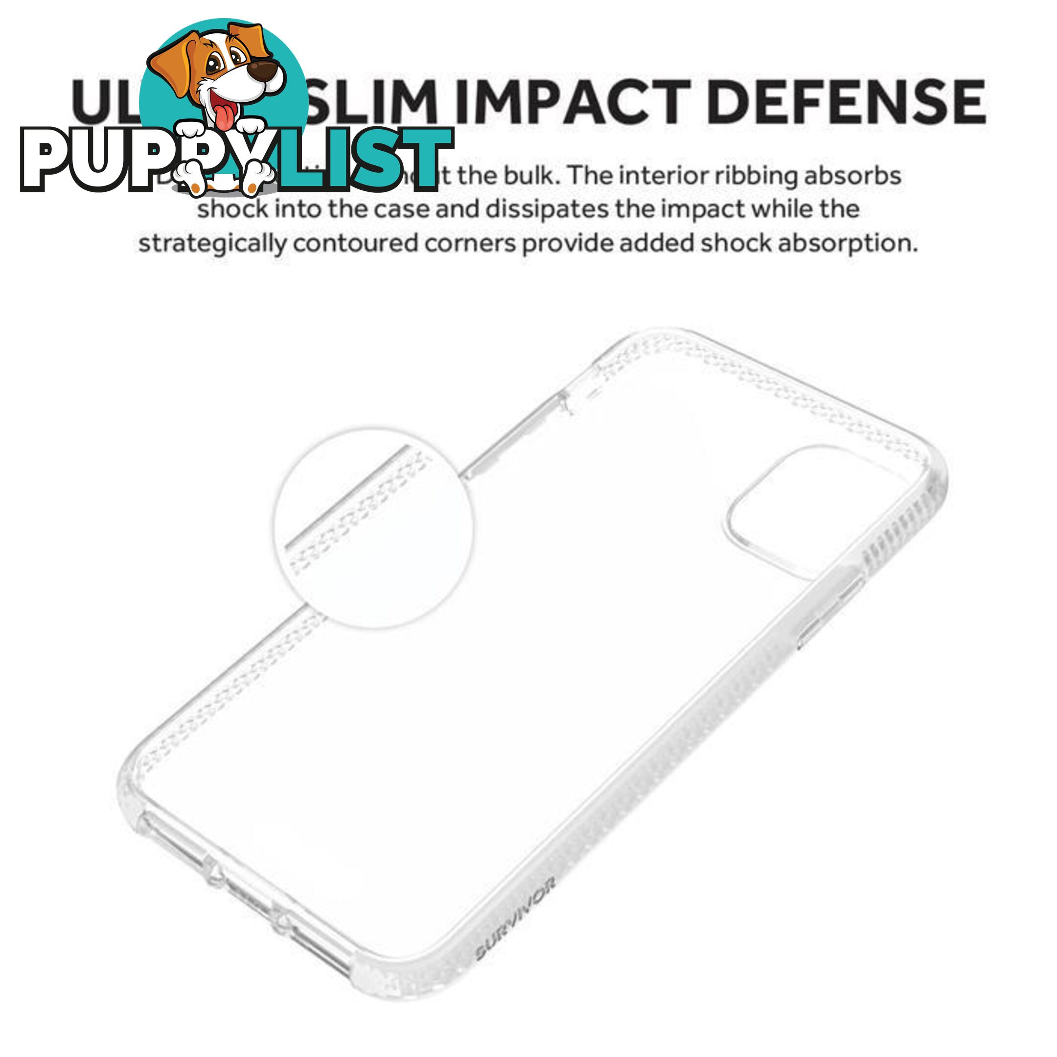 Griffin Survivor Clear for iPhone 11 Pro Max - Clear - Griffin - Clear - 191058106919