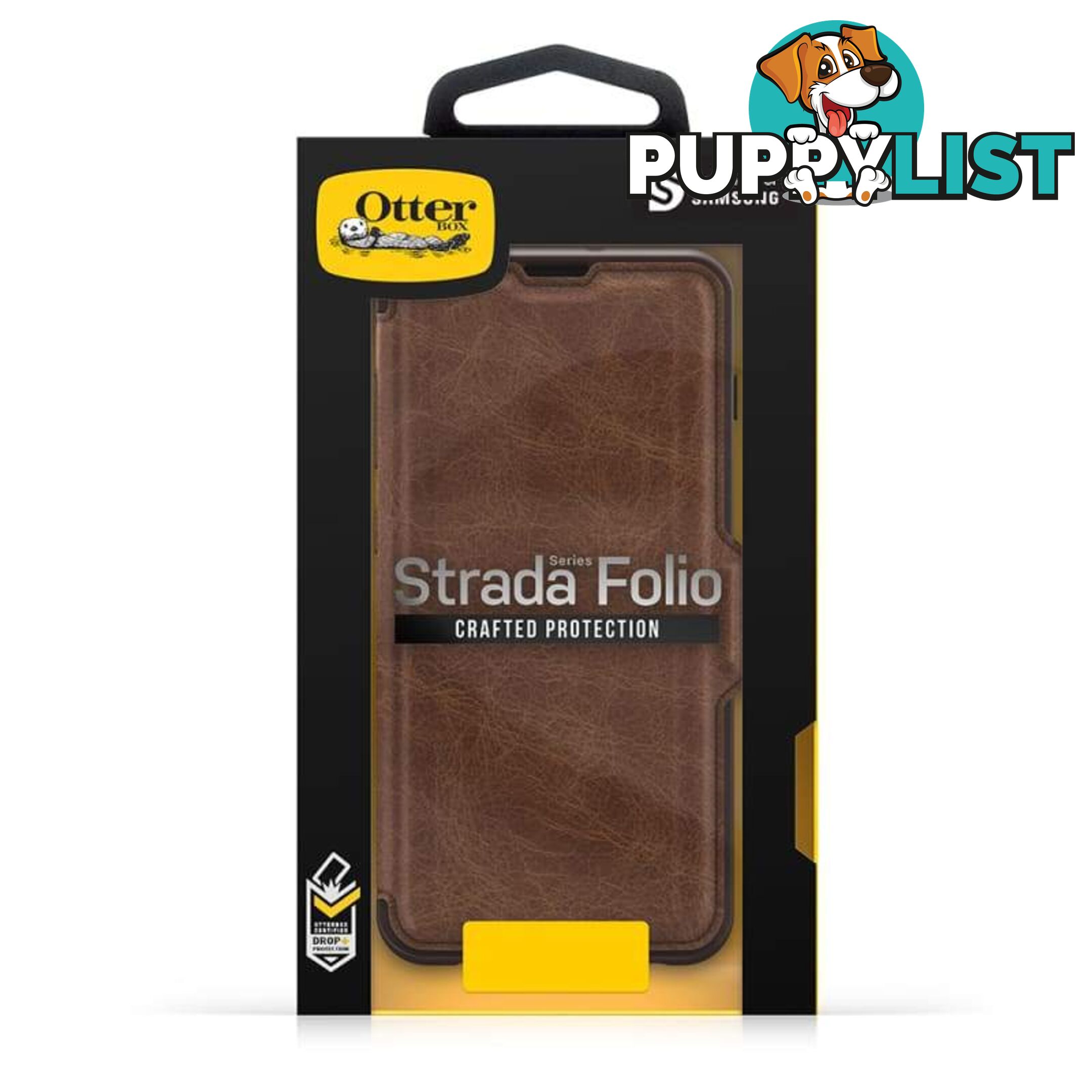 OtterBox Strada Folio Case For Samsung Galaxy S10+ - OtterBox - Espresso - 660543493679