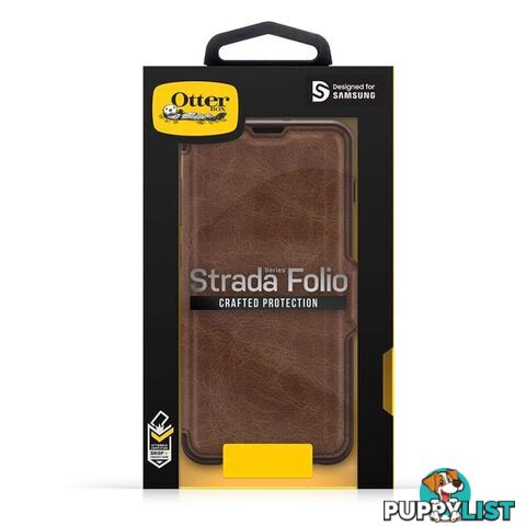 OtterBox Strada Folio Case For Samsung Galaxy S10+ - OtterBox - Espresso - 660543493679