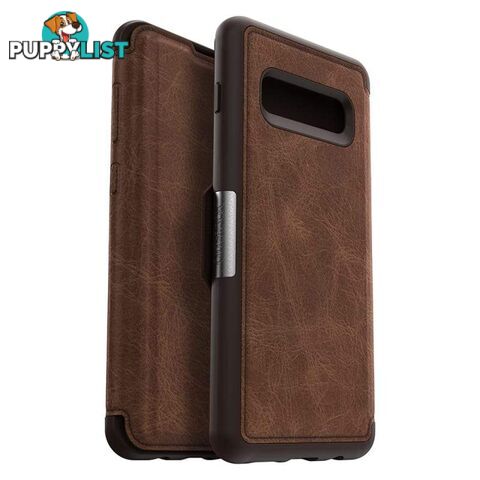 OtterBox Strada Folio Case For Samsung Galaxy S10+ - OtterBox - Espresso - 660543493679