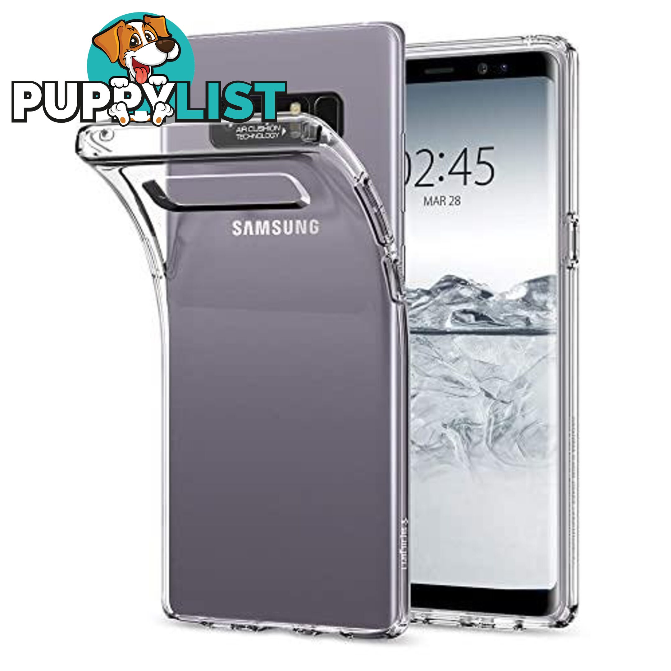 Soft Silicone Rubber Case - Clear for Samsung Galaxy Note 8 - OZ