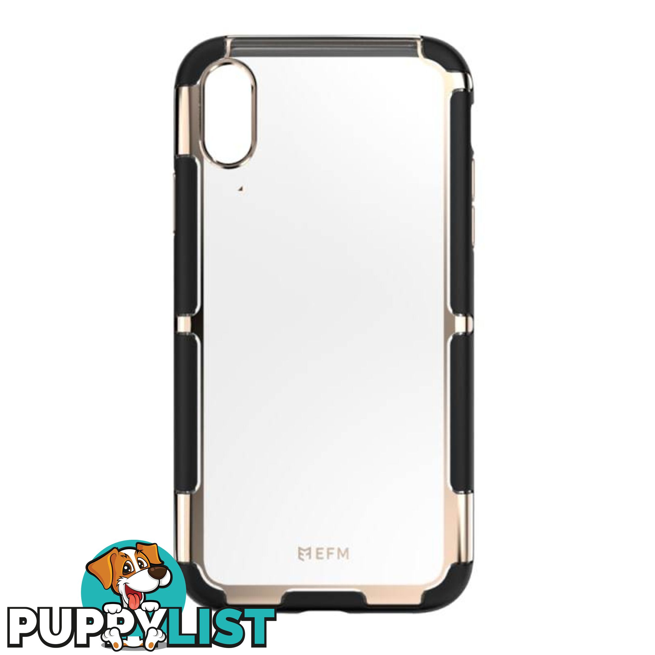 EFM Cayman D3O Case Armour For iPhone XR - Gold Trim - EFM - 9319655065441