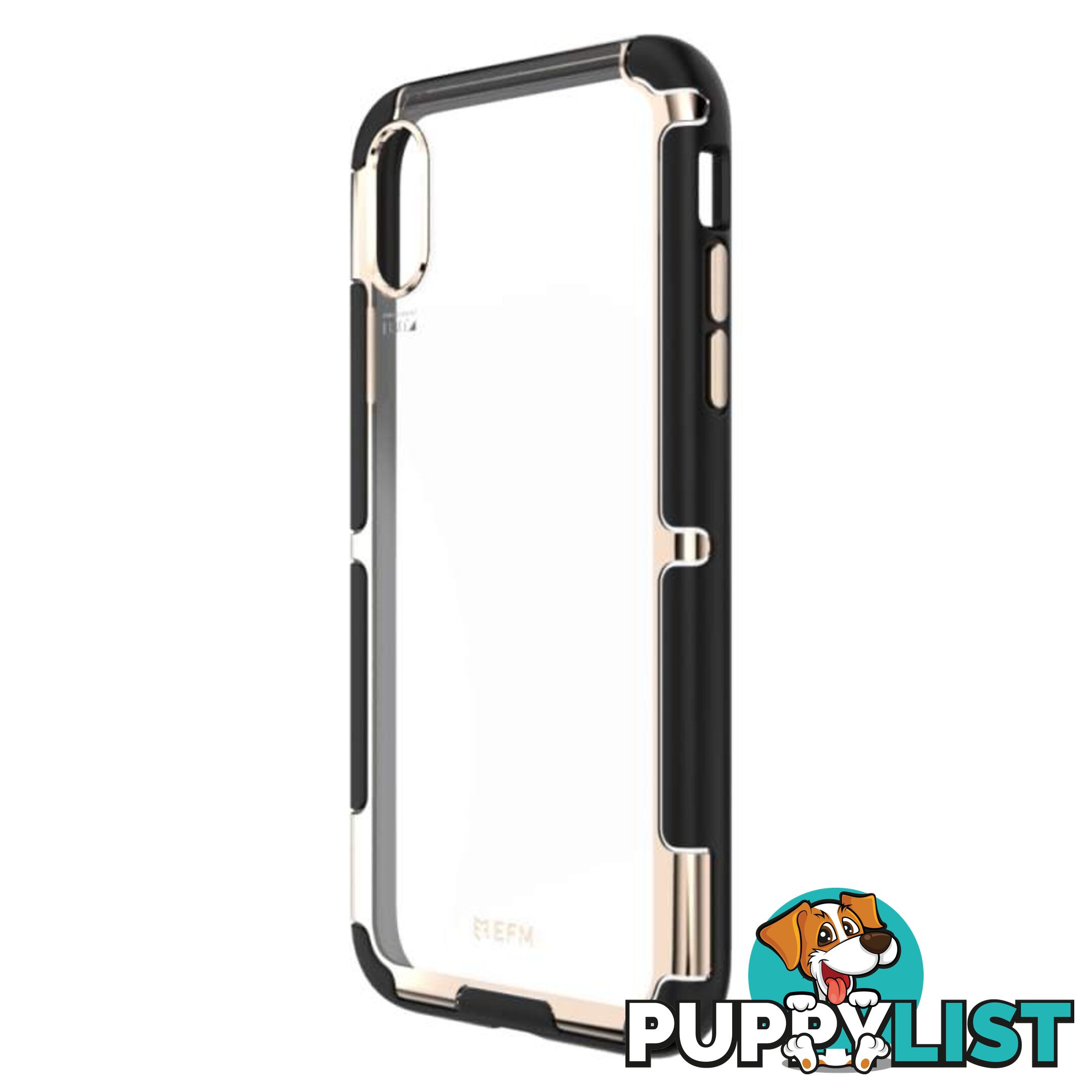 EFM Cayman D3O Case Armour For iPhone XR - Gold Trim - EFM - 9319655065441