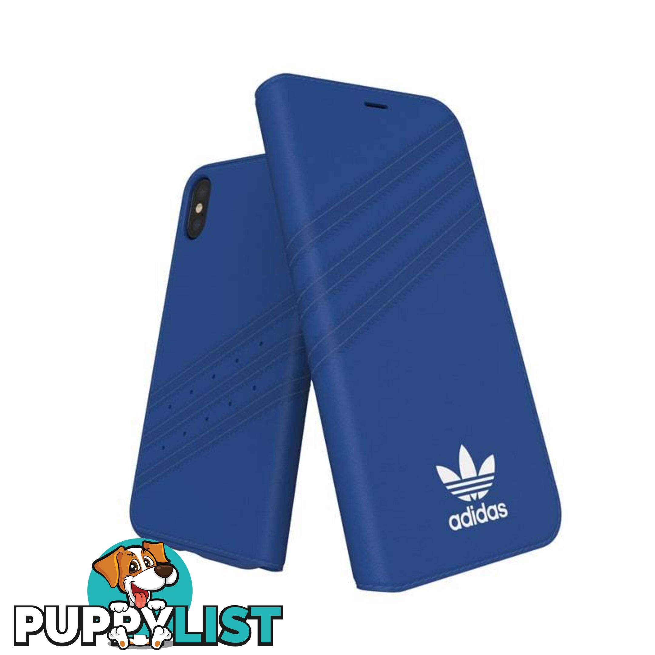 Adidas (Adidas) Clover Classic PU Leather Flip for iPhone X/Xs - Adidas - Red - 8718846047388