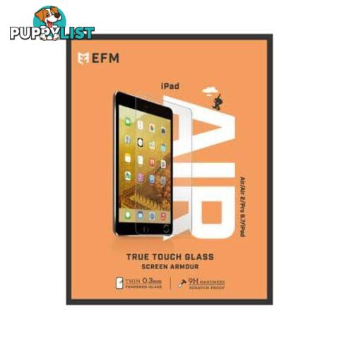 EFM GT True Touch Glass Screen Guard (SINGLE PACK) For iPad 9.7"/Pro 9.7" (2017/2018) - EFM - 9319655057514