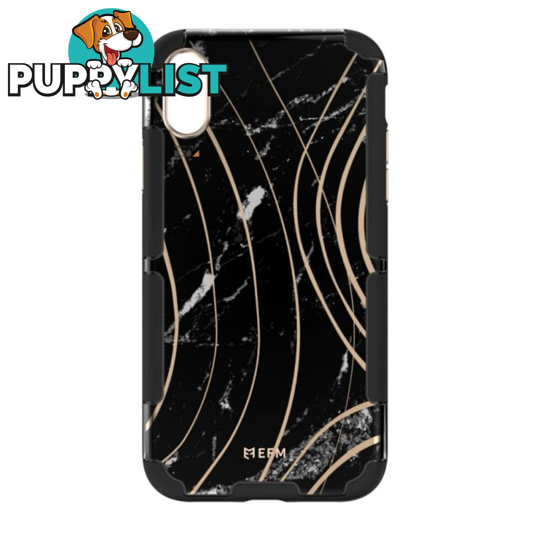 EFM Cayman InStyle D3O Case Armour For iPhone X/Xs - EFM - Black Marble - 9319655065519