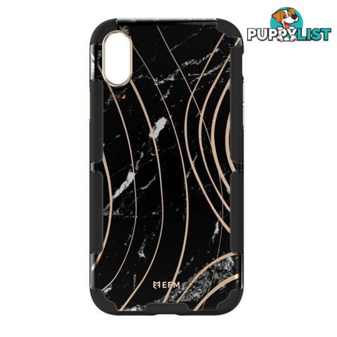 EFM Cayman InStyle D3O Case Armour For iPhone X/Xs - EFM - Black Marble - 9319655065519