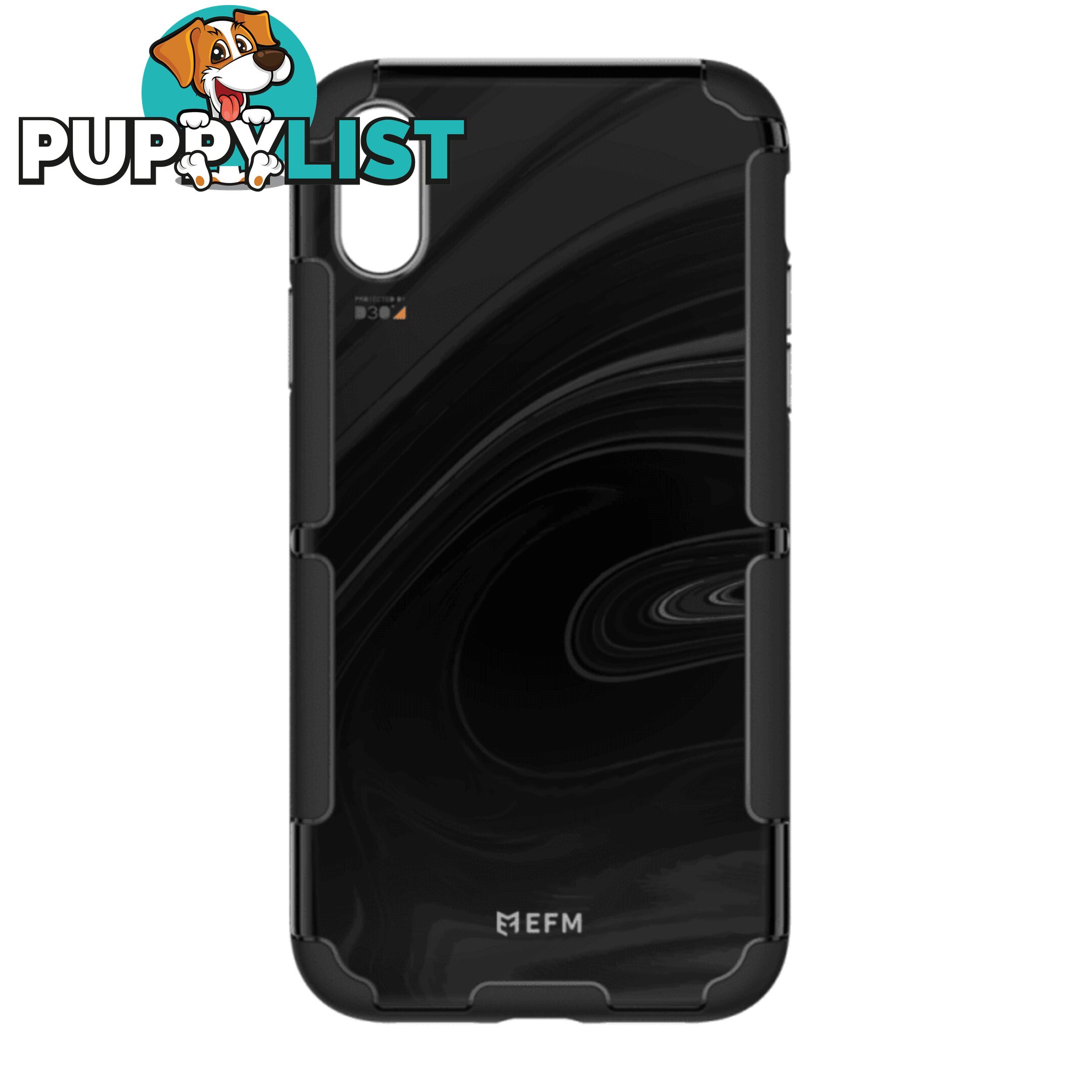 EFM Cayman InStyle D3O Case Armour For iPhone X/Xs - EFM - Black Marble - 9319655065519