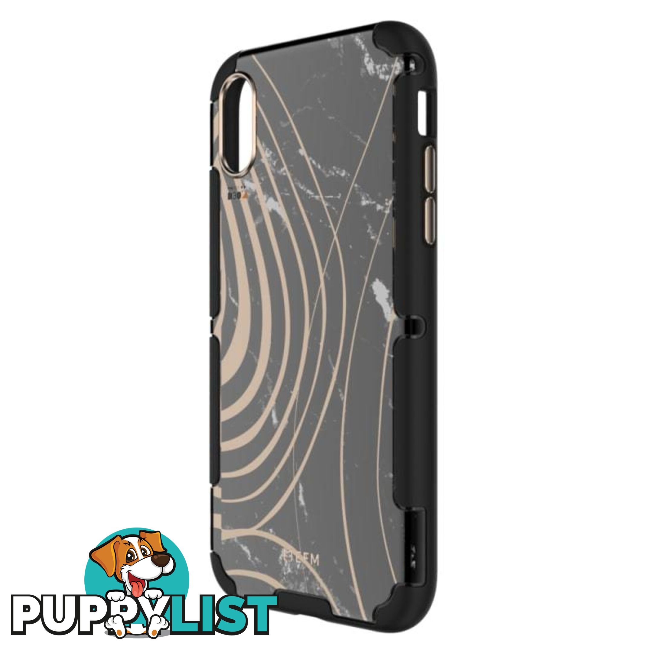 EFM Cayman InStyle D3O Case Armour For iPhone X/Xs - EFM - Black Marble - 9319655065519