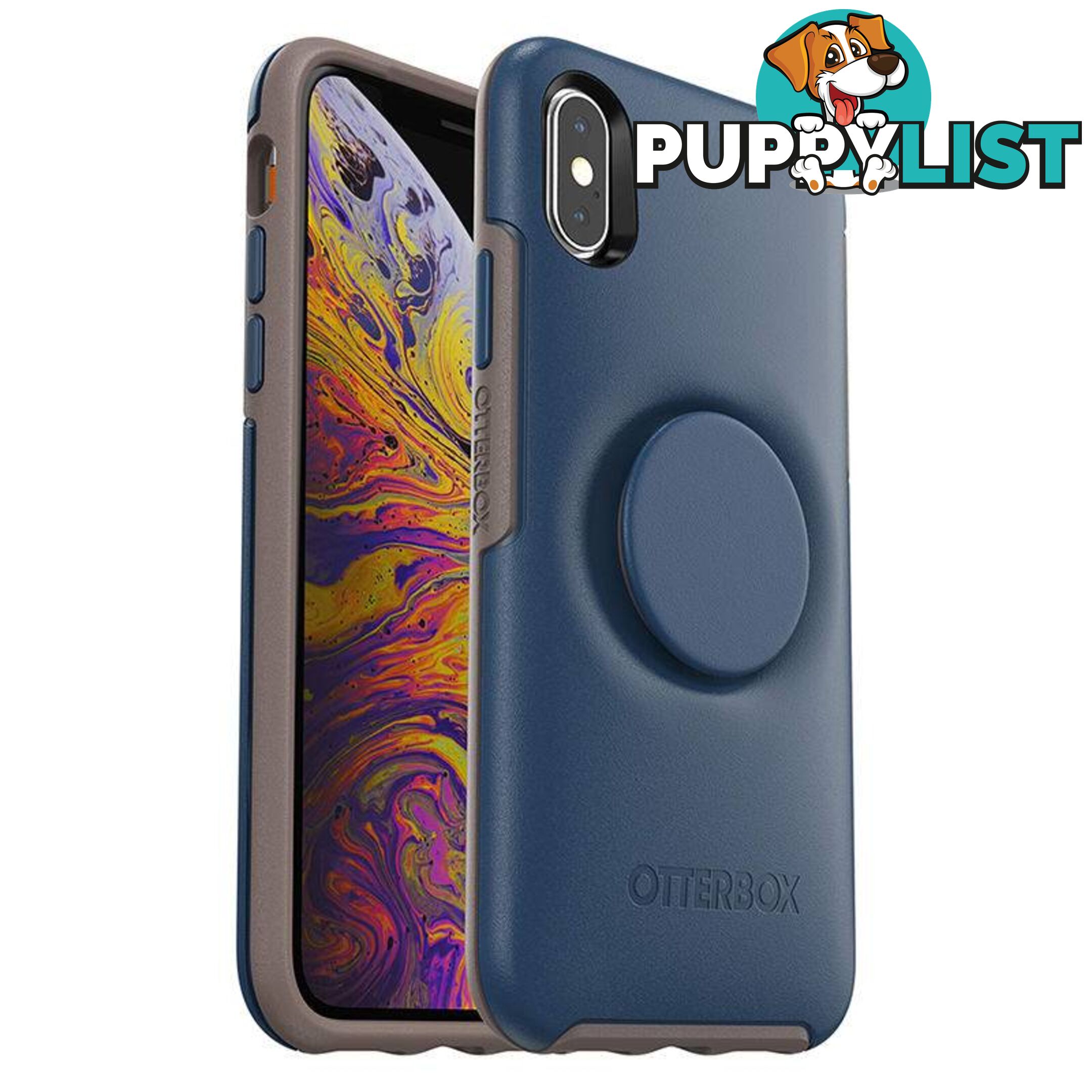 OtterBox Otter + Pop Symmetry Case For iPhone X/Xs - OtterBox - Go to Blue - 660543495901