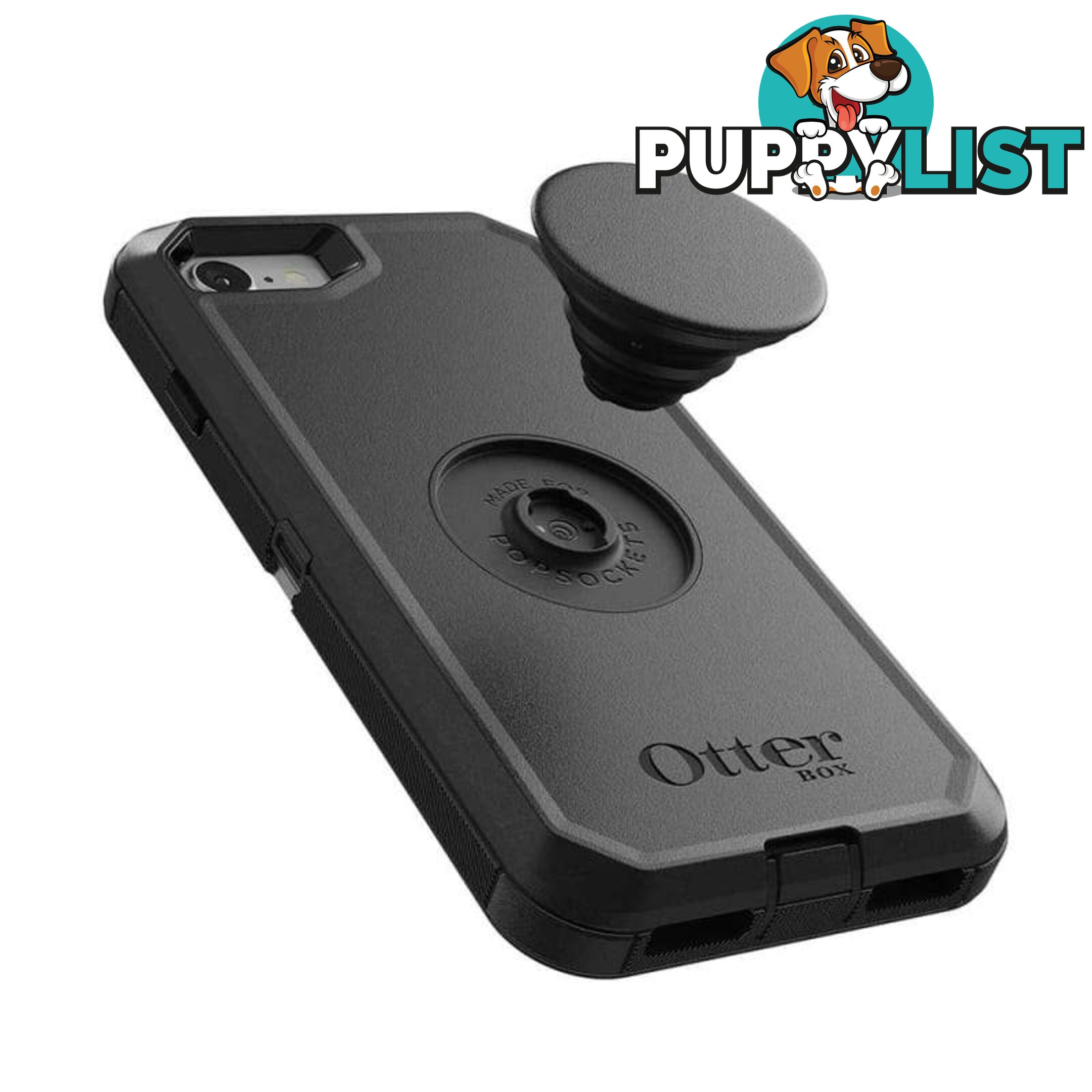 OtterBox Otter + Pop Defender Case For iPhone 7/8/SE - OtterBox - Black - 660543498735