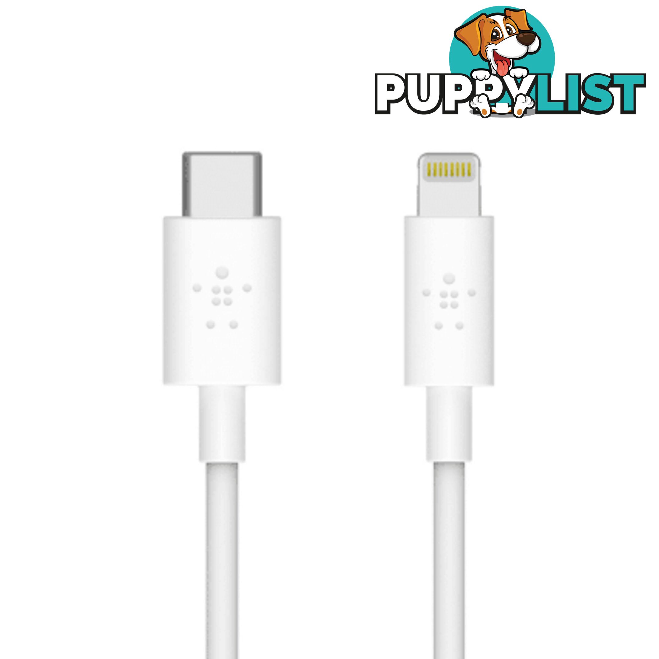 Belkin BOOSTCHARGE USB-C Cable With Lightning Connector - Belkin - White - 745883775439