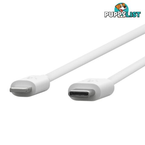 Belkin BOOSTCHARGE USB-C Cable With Lightning Connector - Belkin - White - 745883775439