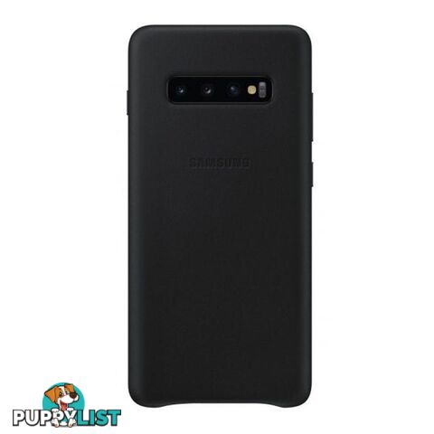 Samsung Leather Cover For Samsung Galaxy S10e - Samsung - Black