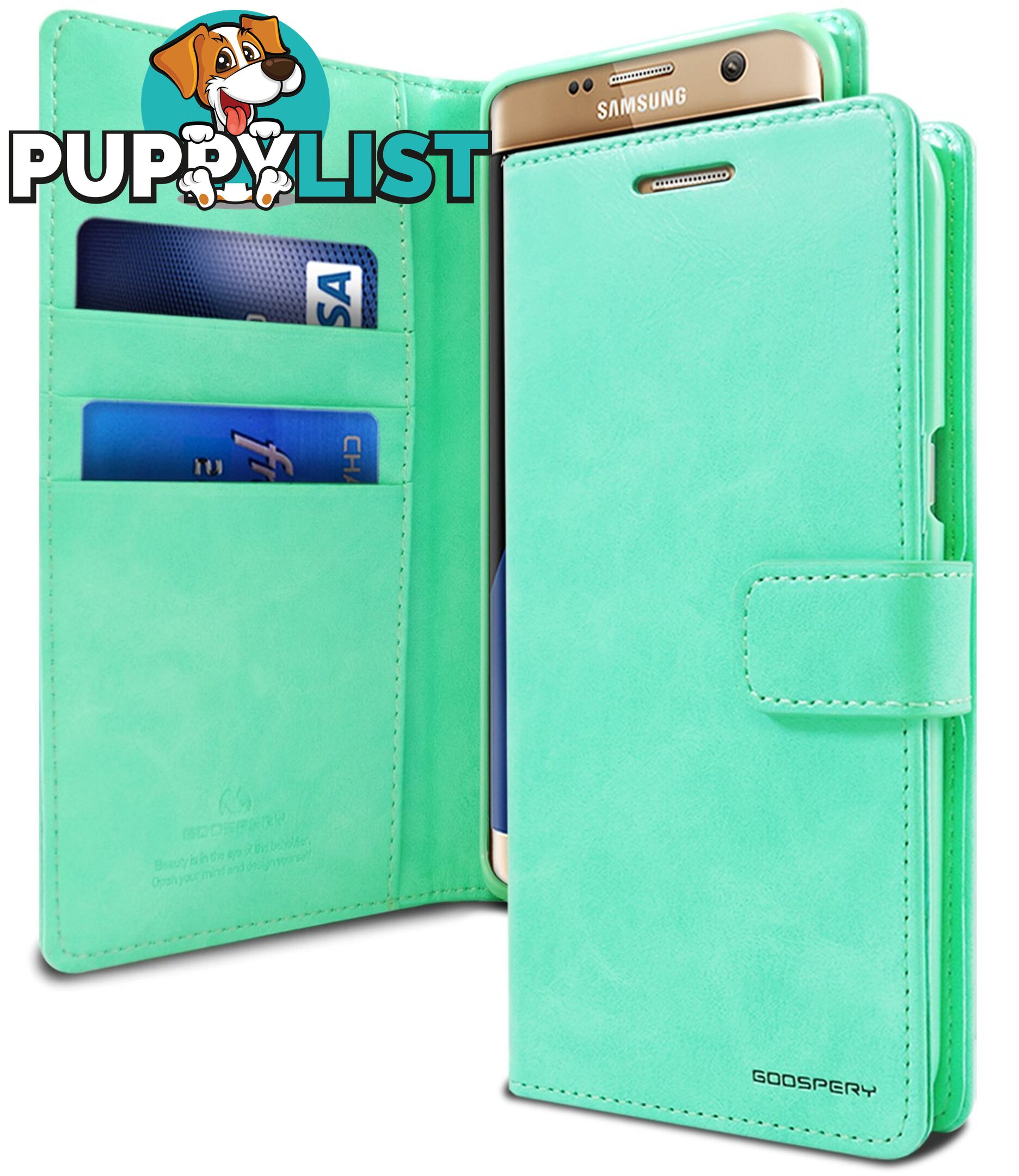 Goospery Mercury Blue Moon Diary for Samsung Galaxy S20 - Goospery - Mint