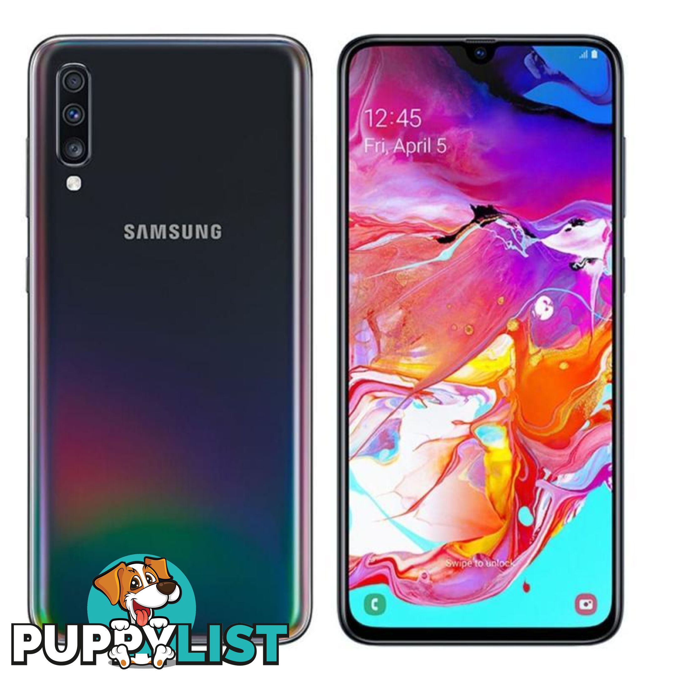 Samsung Galaxy A70 (6.7", 32MP, 4500mAh, 128GB/6GB) Brandnew - Black