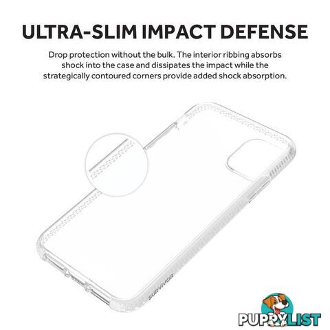 Griffin Survivor Clear for iPhone 11 Pro Max - Clear - Griffin - Black - 191058106902