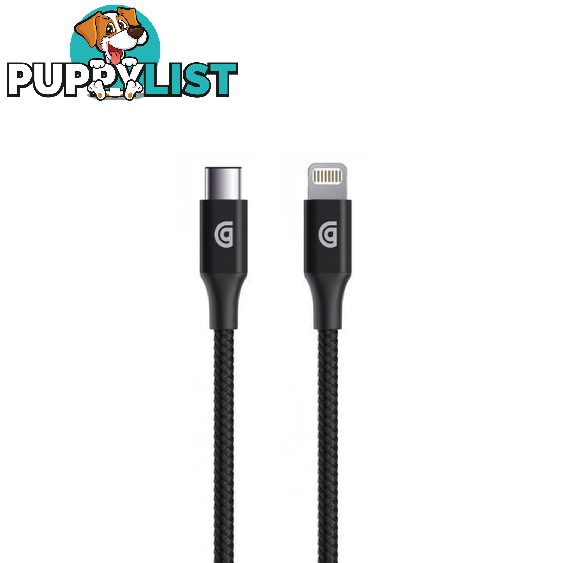 Griffin Premium USB-C to Lightning Cable - 3FT - Black - Griffin - 191058066466