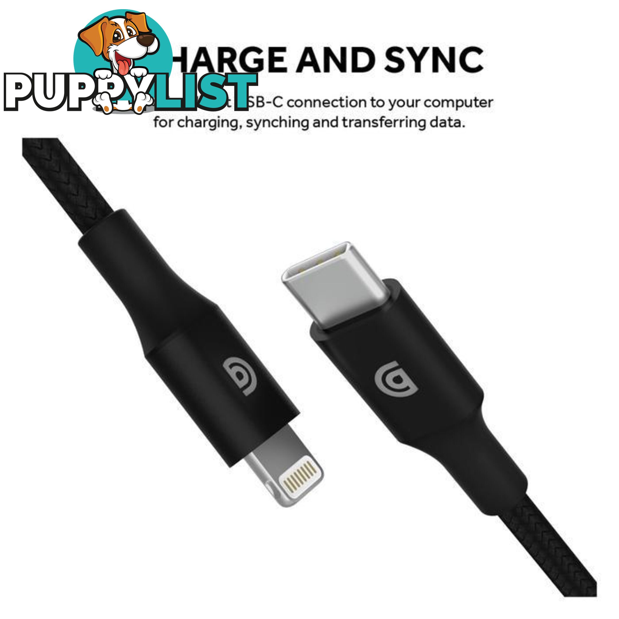 Griffin Premium USB-C to Lightning Cable - 3FT - Black - Griffin - 191058066466